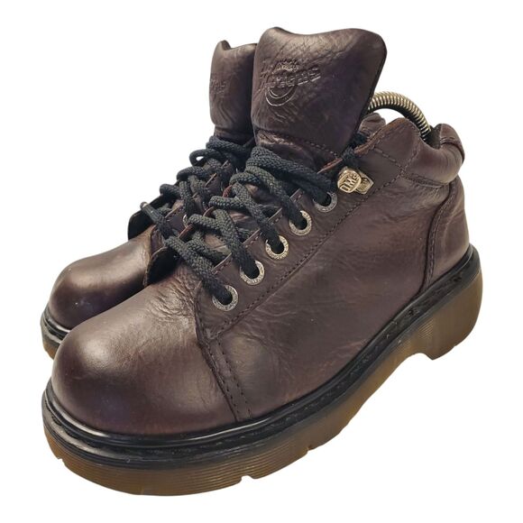 Vintage DR. MARTENS Boots 8542 Mens Size UK 7 US 8 Black Combat MADE IN ENGLAND main image 5